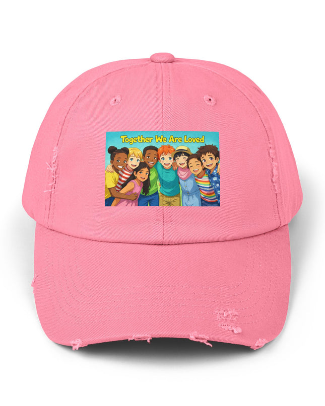 "Together We Are Loved" Unisex Distressed Cap