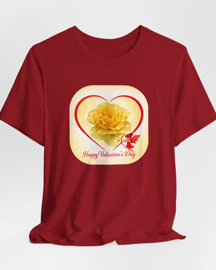 "Happy Valentine's Day" Unisex Jersey Short Sleeve Tee