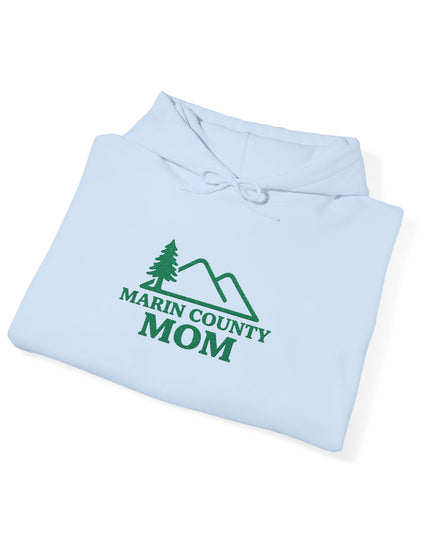 "Marin County Mom" Embroidered Unisex Heavy Blend Hooded Sweatshirt