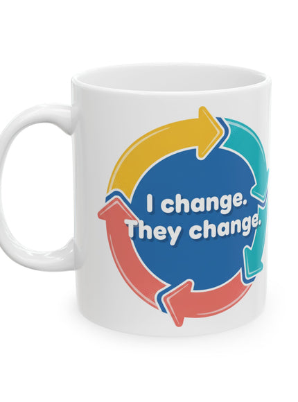 "I Change. They Change" Ceramic Mug, (11oz, 15oz)