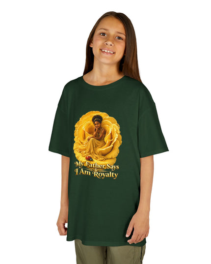 "My Father Says I am Royalty" Kids Heavy Cotton Tee