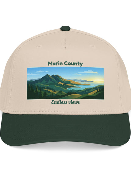 "Marin County - Endless Views" Mid Profile Baseball Cap