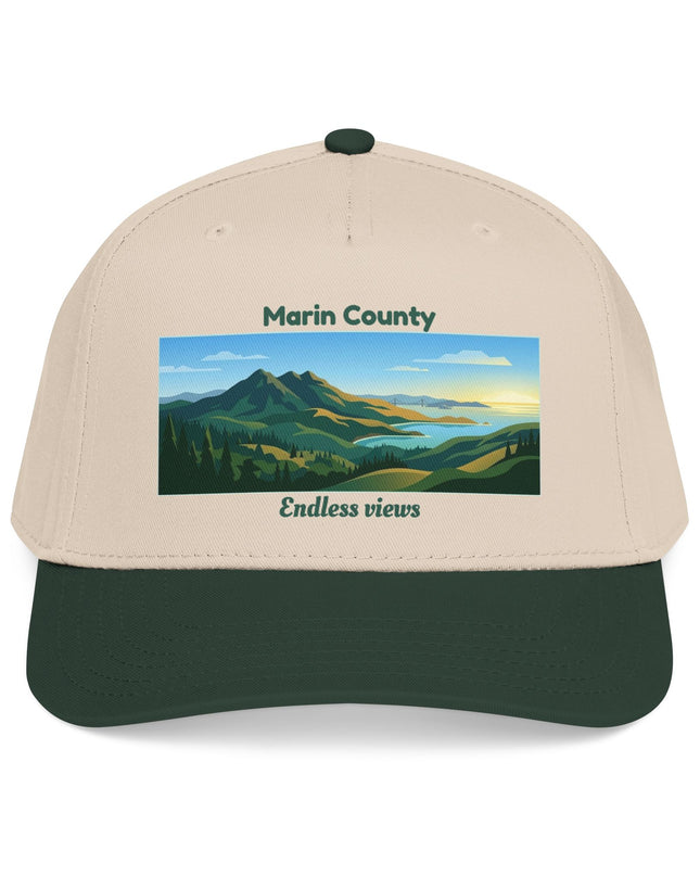 "Marin County - Endless Views" Mid Profile Baseball Cap