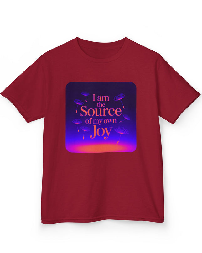 "I Am the Source of my Own Joy" Kids Heavy Cotton Tee