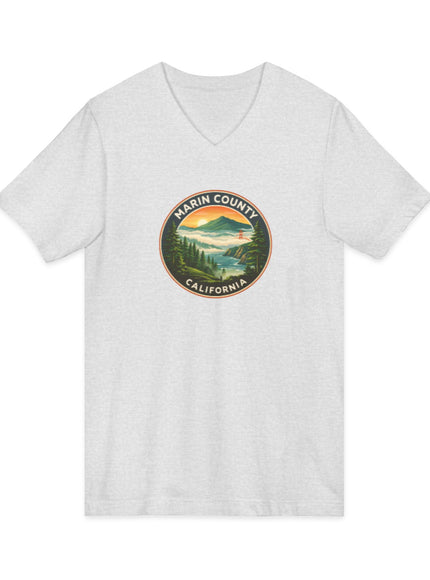 "Above the fog" Unisex Jersey Short Sleeve V-Neck Tee