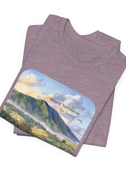 "Mount Tamalpais, the Sleeping Lady" Unisex Jersey Short Sleeve Tee