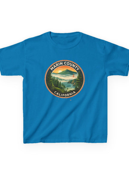 "Marin County, Above the Fog - no text" Kids Heavy Cotton Tee