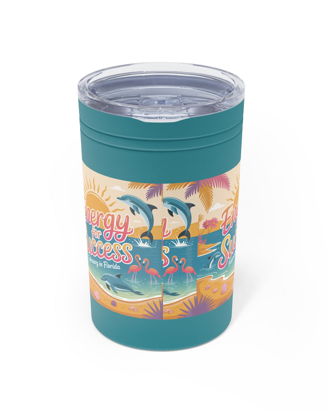 "February in Florida, Energy for Success" Vacuum Insulated Tumbler, 11oz