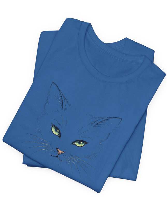 "Cat Face Sketch" Unisex Jersey Short Sleeve Tee