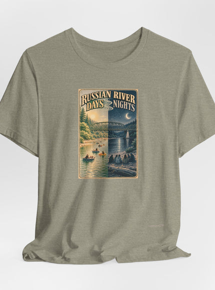 "Russian River Days, Russian River Nights" Unisex Jersey Short Sleeve Tee
