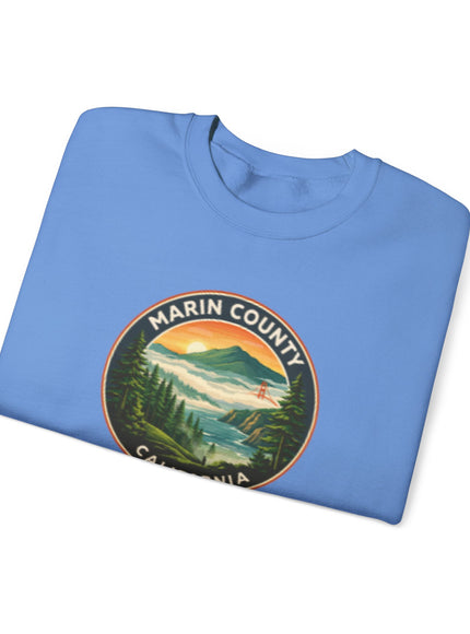 "Marin County, Above the Fog - no text" Unisex Heavy Blend Crewneck Sweatshirt