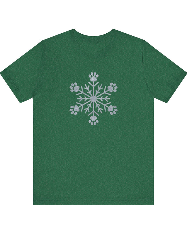 "Snowflake with paws" Unisex Jersey Short Sleeve Tee