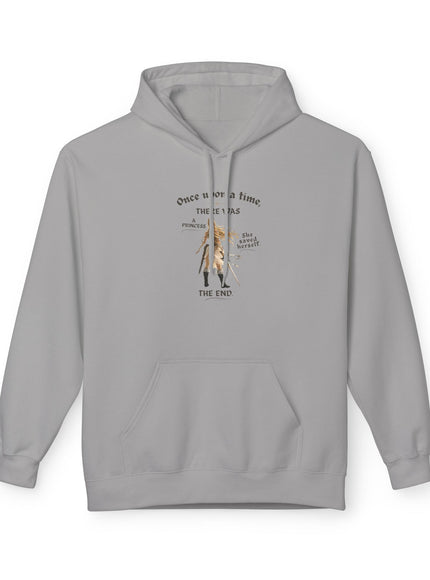 "She Saved Herself V1" (Ink both sides) Unisex Midweight Softstyle Fleece Hoodie