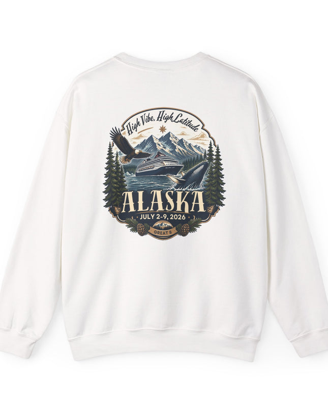 "Alaska" (Ink front and back) Unisex Heavy Blend Crewneck Sweatshirt