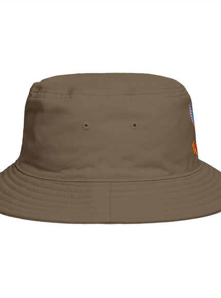 "Hummingbird and Poppies" Bucket Hat