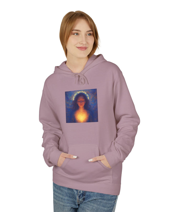 "With the Light Inside of Me" Unisex Midweight Softstyle Fleece Hoodie