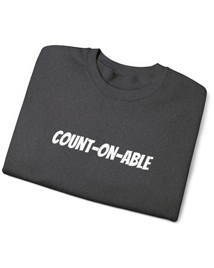 "Count-on-able" Unisex Embroidered Sweatshirt