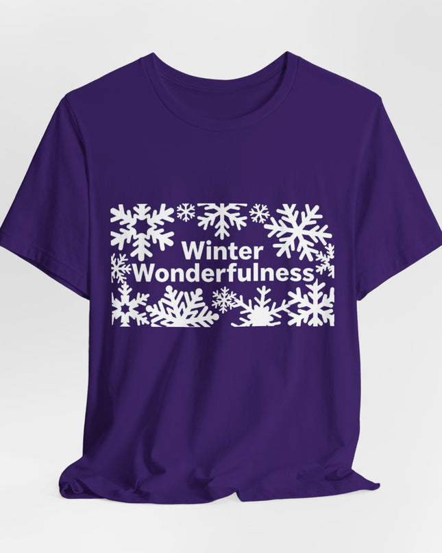 "Winter Wonderfulness" Unisex Jersey Short Sleeve Tee
