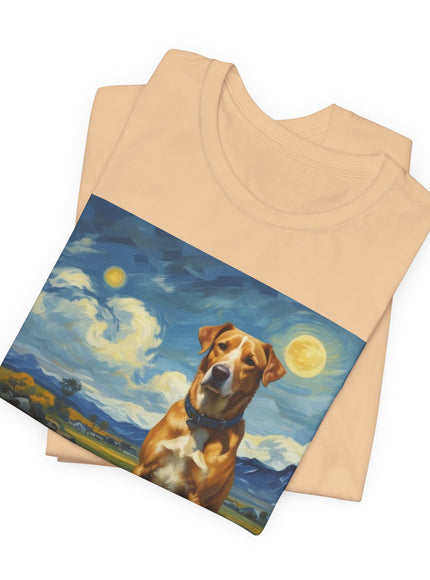 "Dog - Vincent van Gogh Style" V.1 Unisex Jersey Short Sleeve Tee