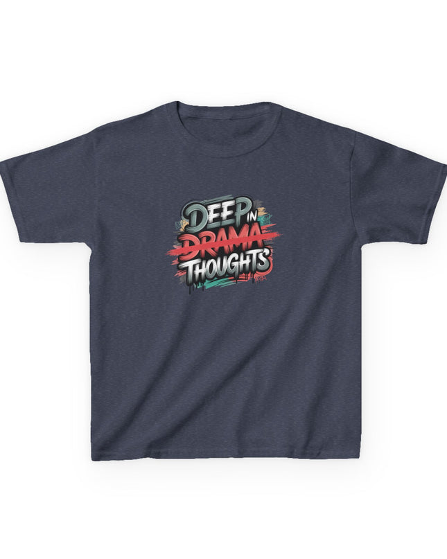"Deep in Drama Thoughts" Kids Heavy Cotton Tee