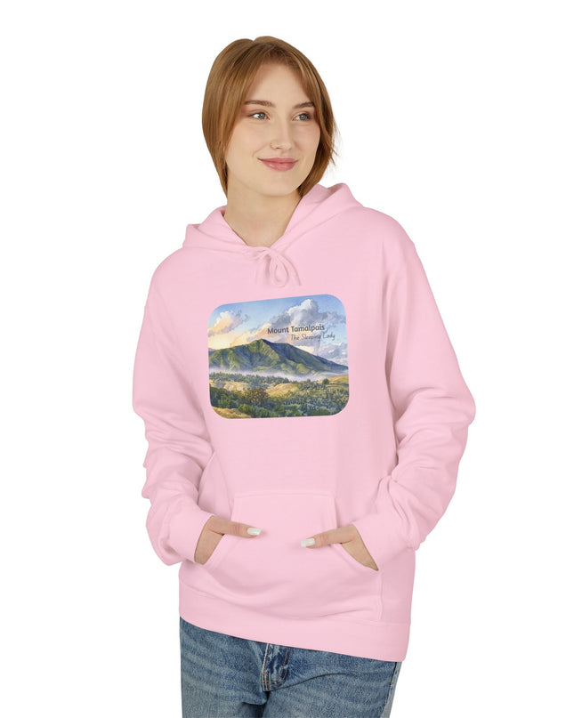 "Mount Tamalpais, the Sleeping Lady" Unisex Midweight Softstyle Fleece Hoodie