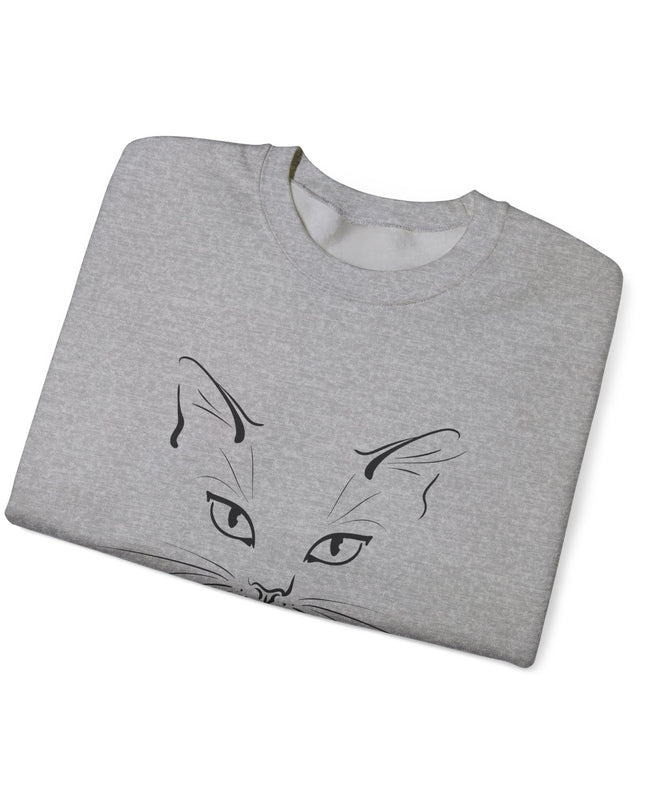 "Cat Face Sketch" Unisex Adult Sweatshirt