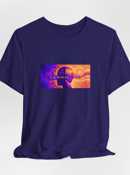 "Calm Over Chaos- Vivid" Unisex Jersey Short Sleeve Tee
