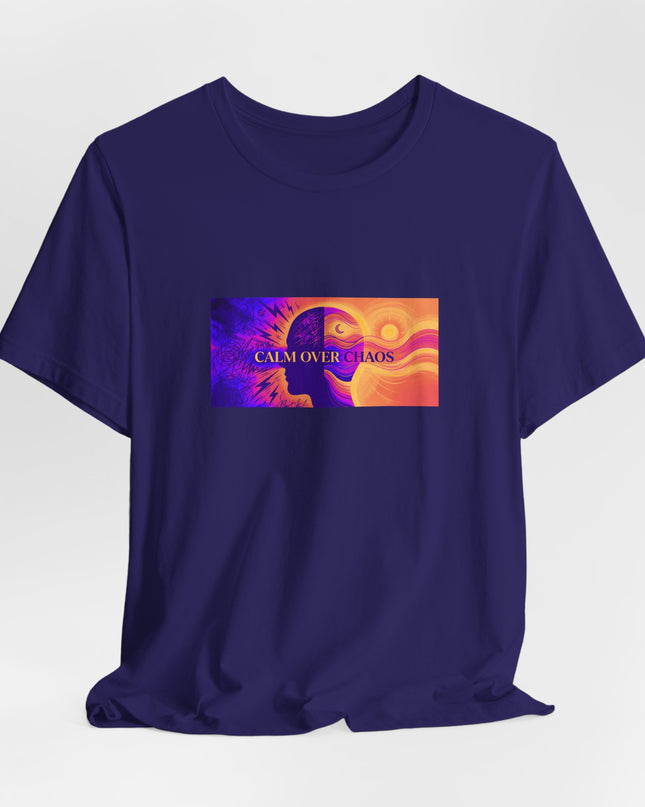 "Calm Over Chaos- Vivid" Unisex Jersey Short Sleeve Tee