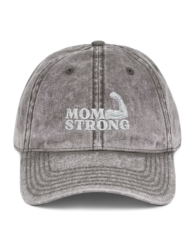 "Mom Strong" Vintage Cap (Embroidery)