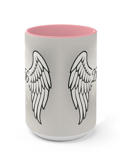 "Celestial Angel Wings 256" Accent Mug