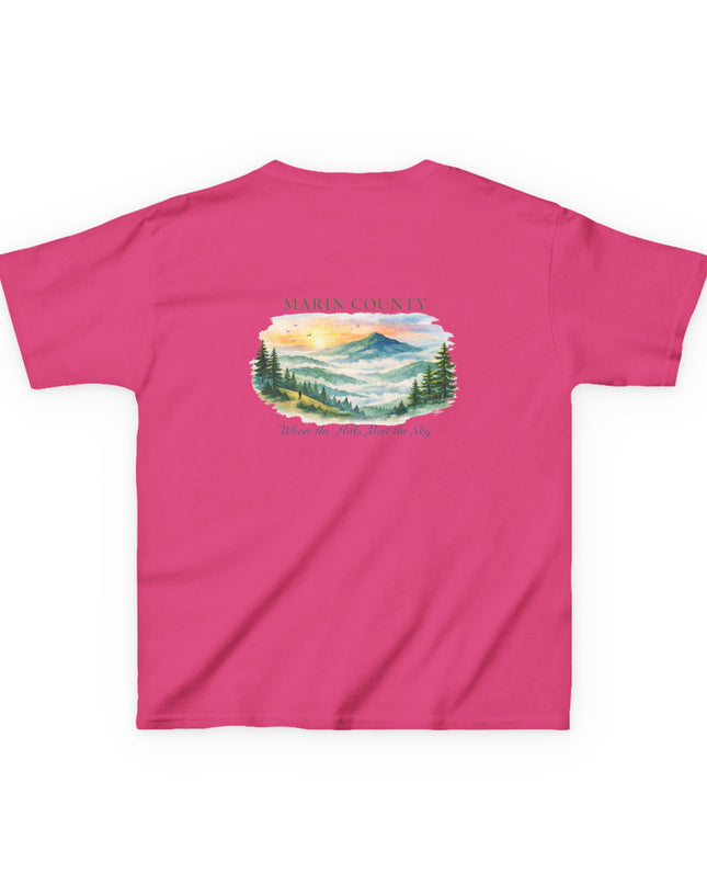 "Marin County, Where the Hills Meet the Sky" Kids Heavy Cotton Tee