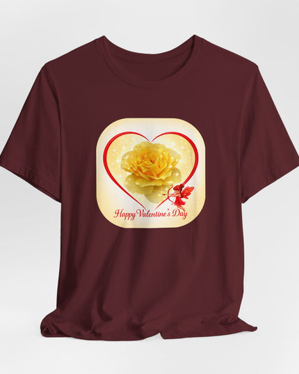 "Happy Valentine's Day" Unisex Jersey Short Sleeve Tee