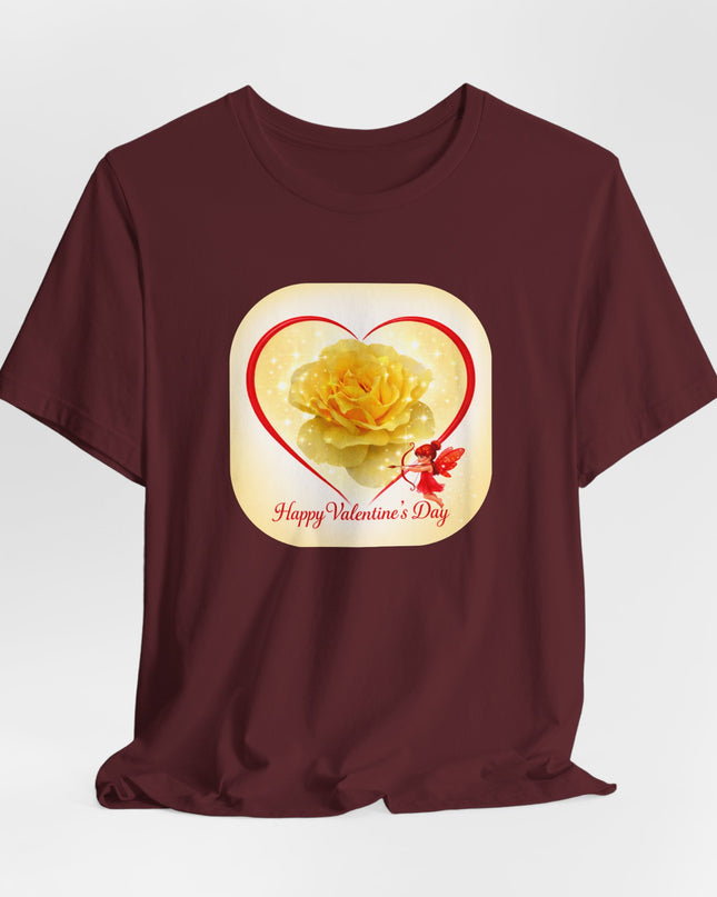 "Happy Valentine's Day" Unisex Jersey Short Sleeve Tee