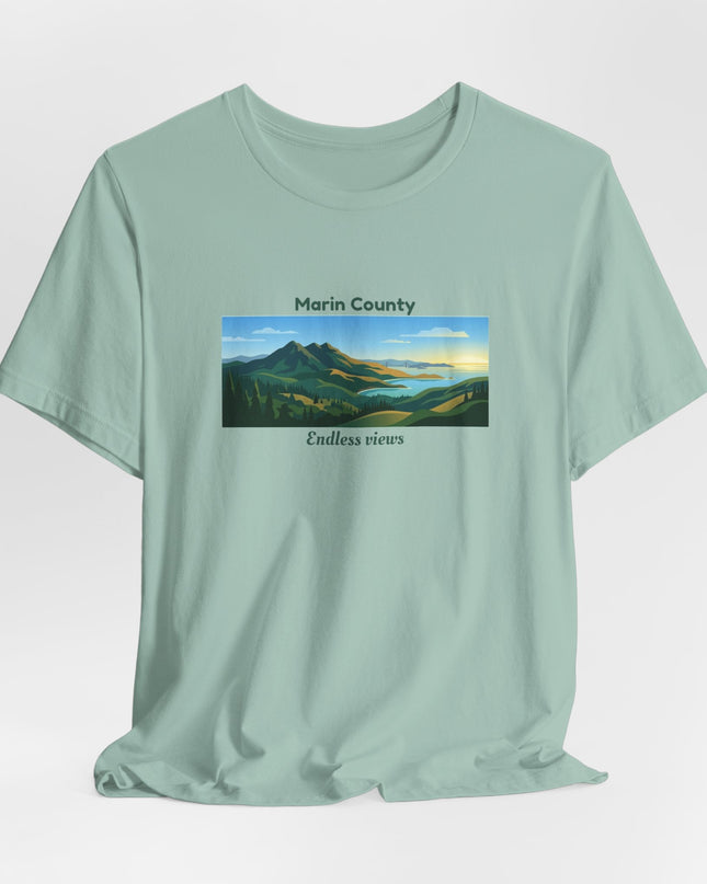 "Marin County - Endless Views" Unisex Jersey Short Sleeve Tee