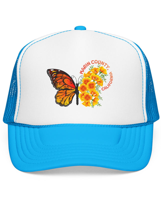 "Butterfly Poppies, Marin County California" Foam Trucker Hat