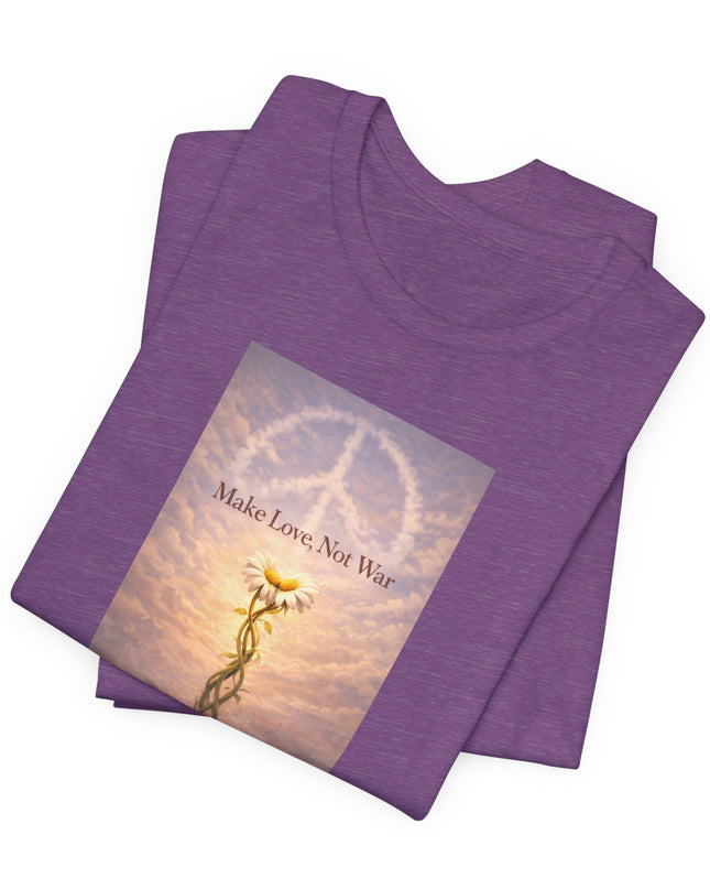 "Make Love Not War" Unisex Jersey Short Sleeve Tee