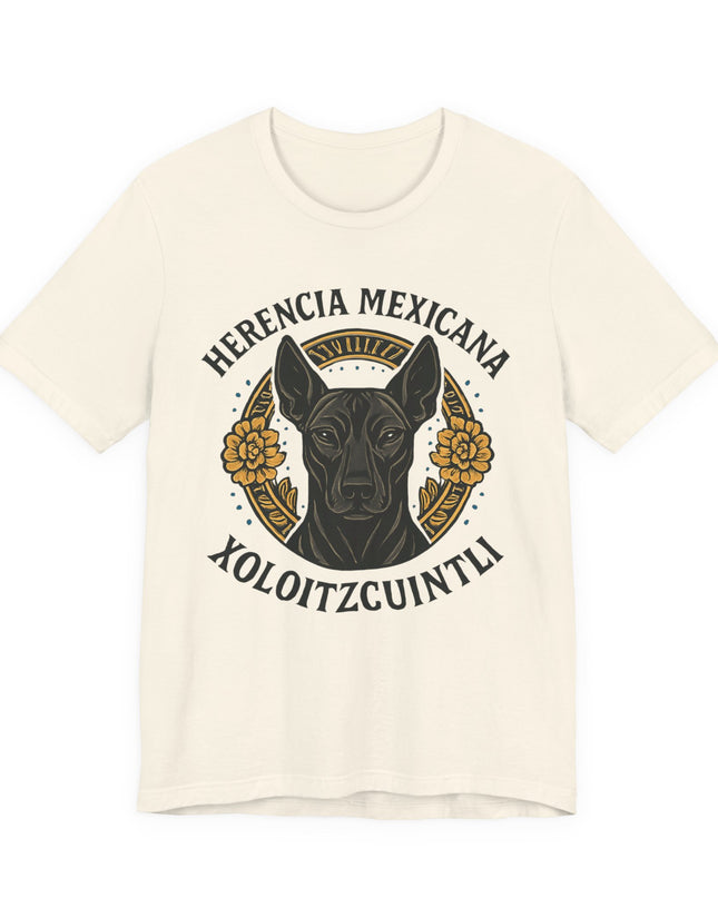 "Herencia mexicana - Xoloitzcuintli" Unisex Jersey Short Sleeve Tee