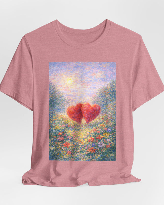 "Valentine's Day - Monet Style" Unisex Jersey Short Sleeve Tee