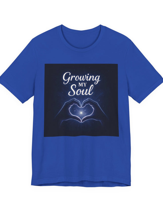 "Growing my soul, blue celestial" Unisex Jersey Short Sleeve Tee