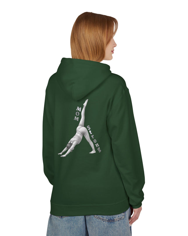 "Mom Strong Pilates" (Lighter ink on both sides) Unisex Midweight Softstyle Fleece Hoodie