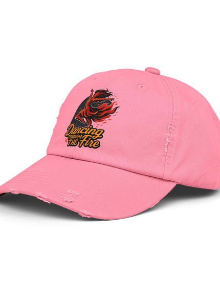 "Dancing Through the Fire" Unisex Distressed Cap