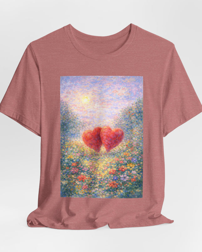 "Valentine's Day - Monet Style" Unisex Jersey Short Sleeve Tee