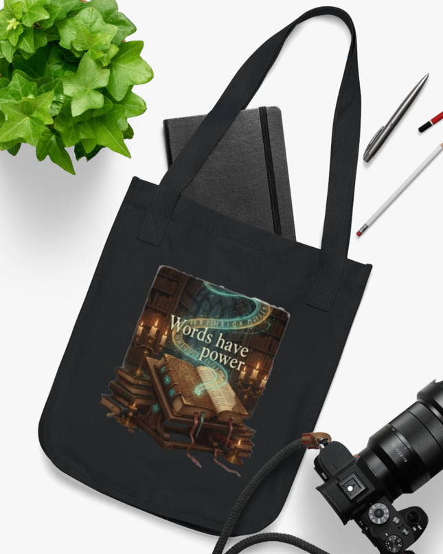 "Words Have Power" Organic Canvas Tote Bag