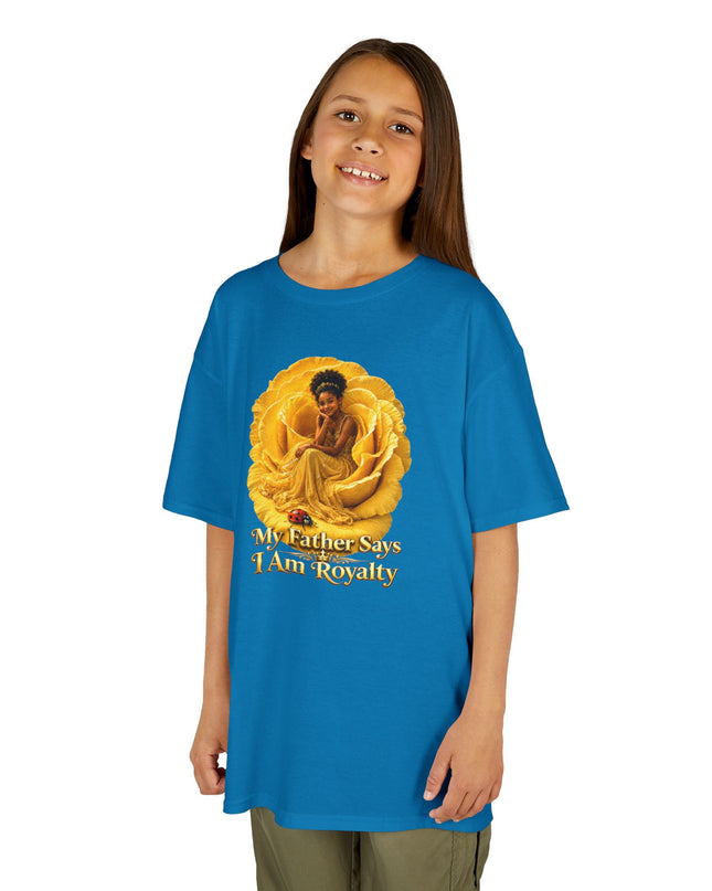 "My Father Says I am Royalty" Kids Heavy Cotton Tee