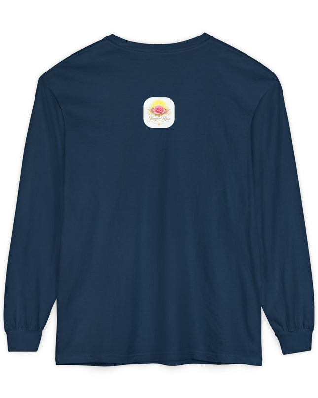 "Happy Valentine's Day" Unisex Garment-dyed Long Sleeve T-Shirt