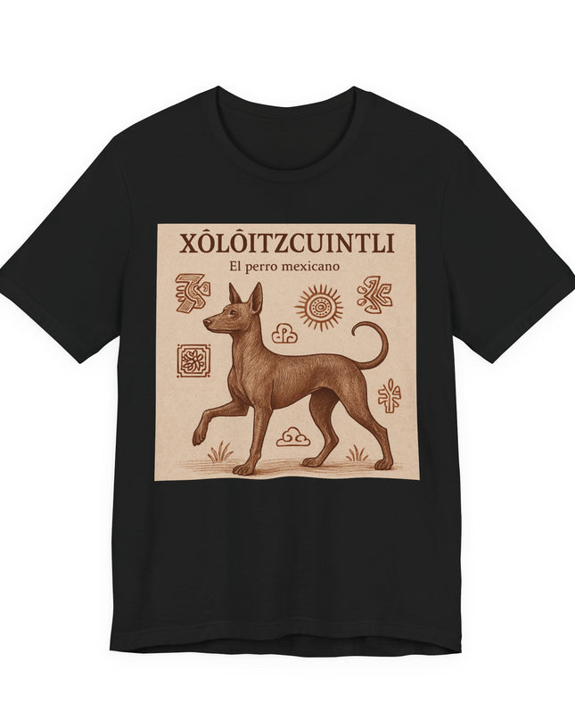 "Xoloitzcuintli - el perro mexicano" Unisex Jersey Short Sleeve Tee