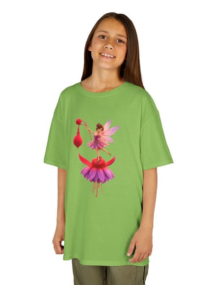 "Fuchsia Fairy" Kids Heavy Cotton Tee