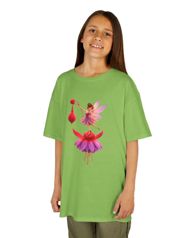 "Fuchsia Fairy" Kids Heavy Cotton Tee