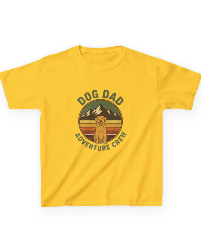 "Dog Dad Adventure Crew" Kids Heavy Cotton Tee
