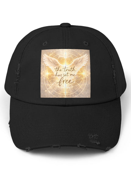 "The Truth Will Set You Free" Unisex Distressed Cap